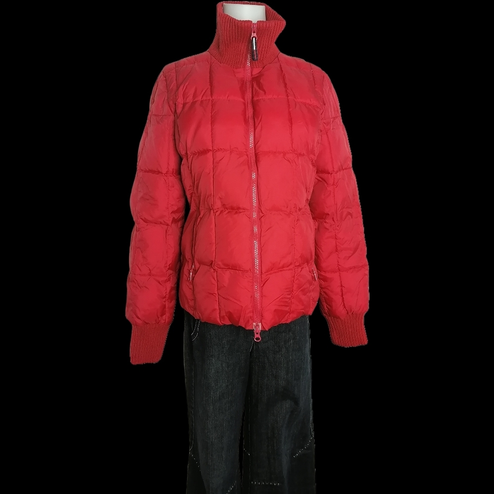 vintage red coat by Tommy Jeans